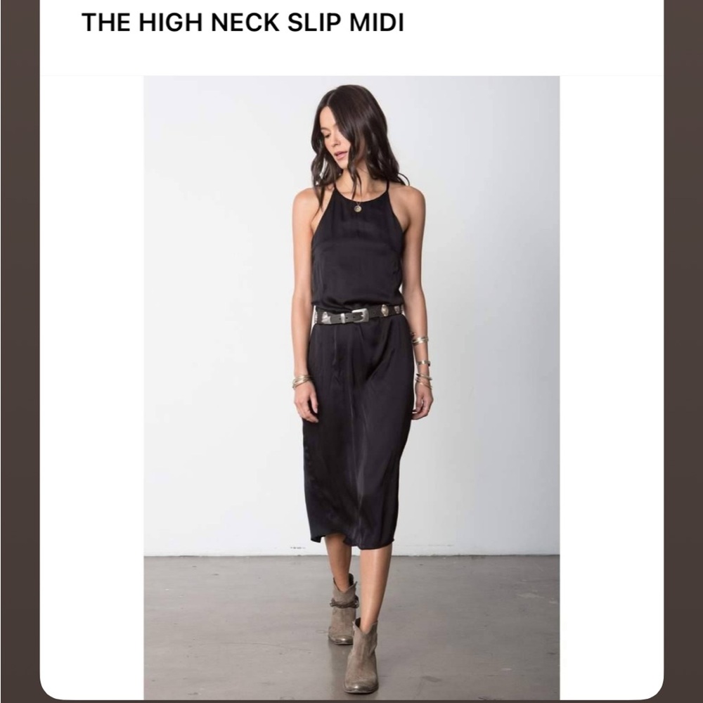 The High Neck Slip Midi Dress - Stillwater LA